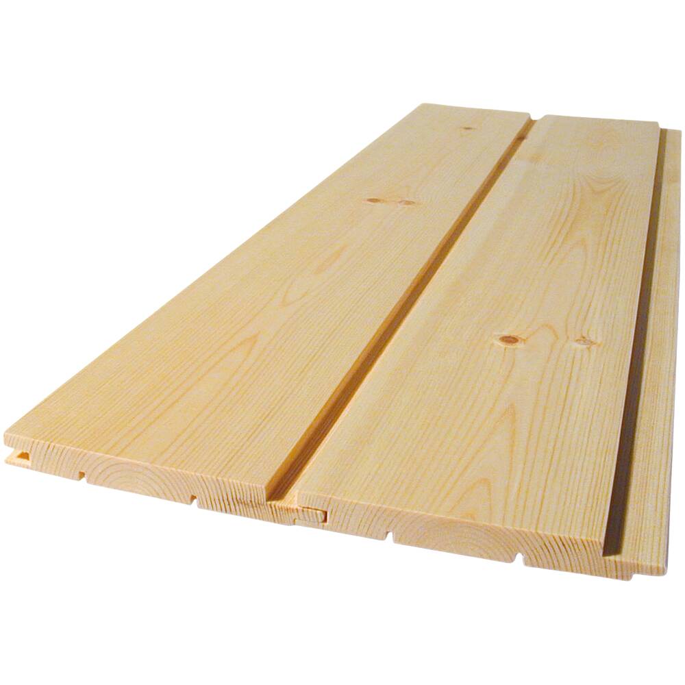 Bjertnæs Sag Skyggepanel rett interiør ubehandlet furu 14x120 mm ...