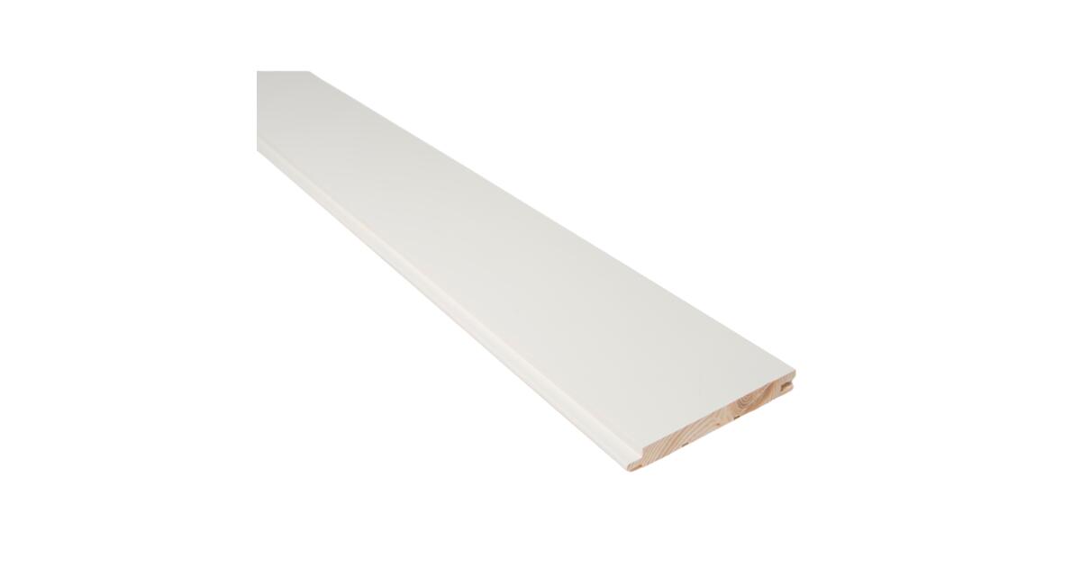 Bergene Holm Glattpanel malt furu 14x120 mm hvit | Maxbo Proff